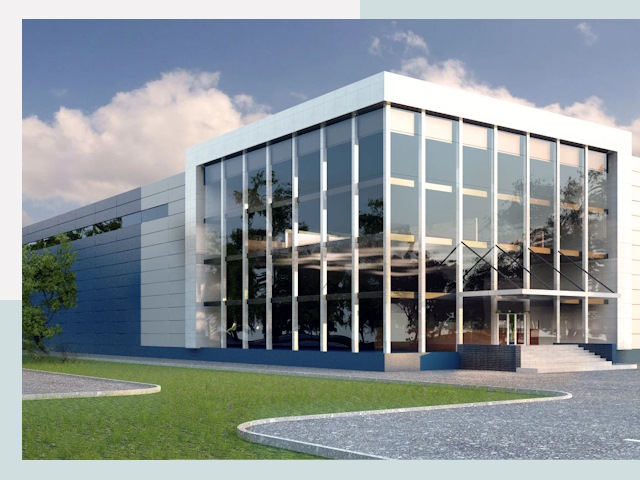 Торговые здания в прохладном