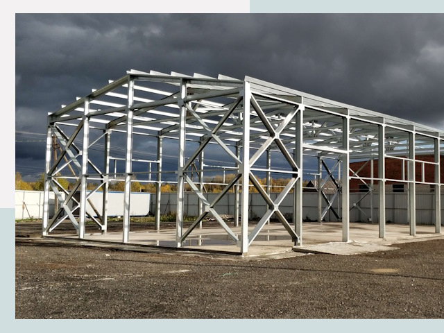 Двускатные ангары в Прохладный от 650 руб. за квадрат