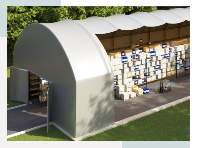 Тентовые ангары в прохладном