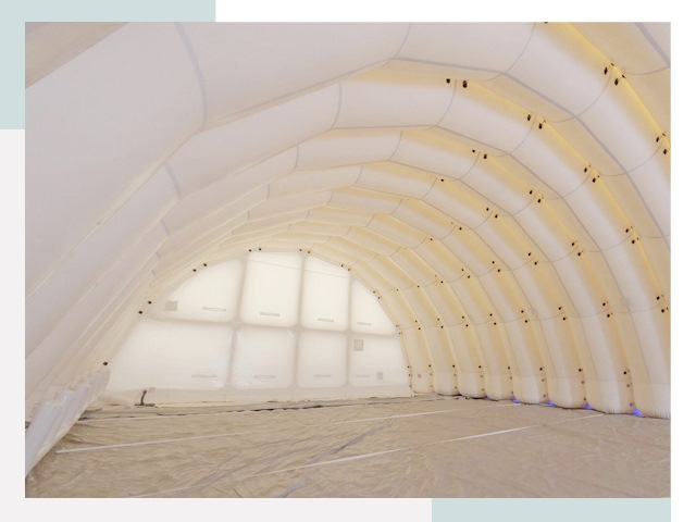 Пневмокаркасные ангары в прохладном