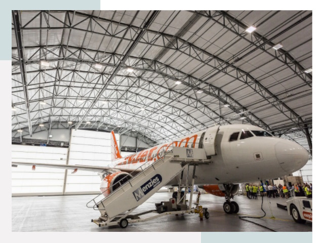 Авиационные ангары в прохладном