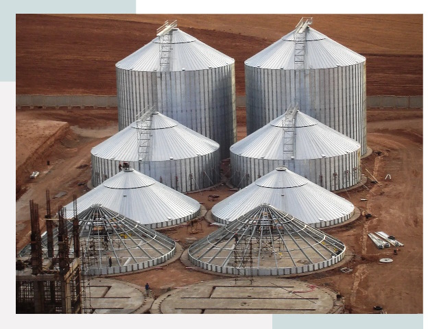 Строительство зерновых силосов в прохладном