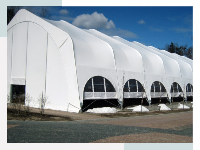 Каркасно-тентовые сооружения в прохладном