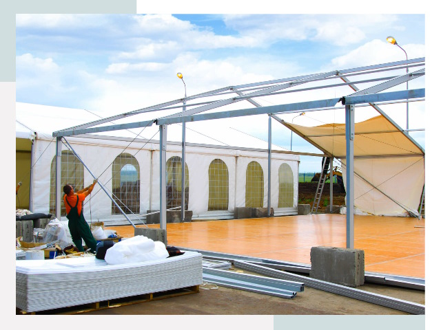 Быстро сборные шатры в прохладном